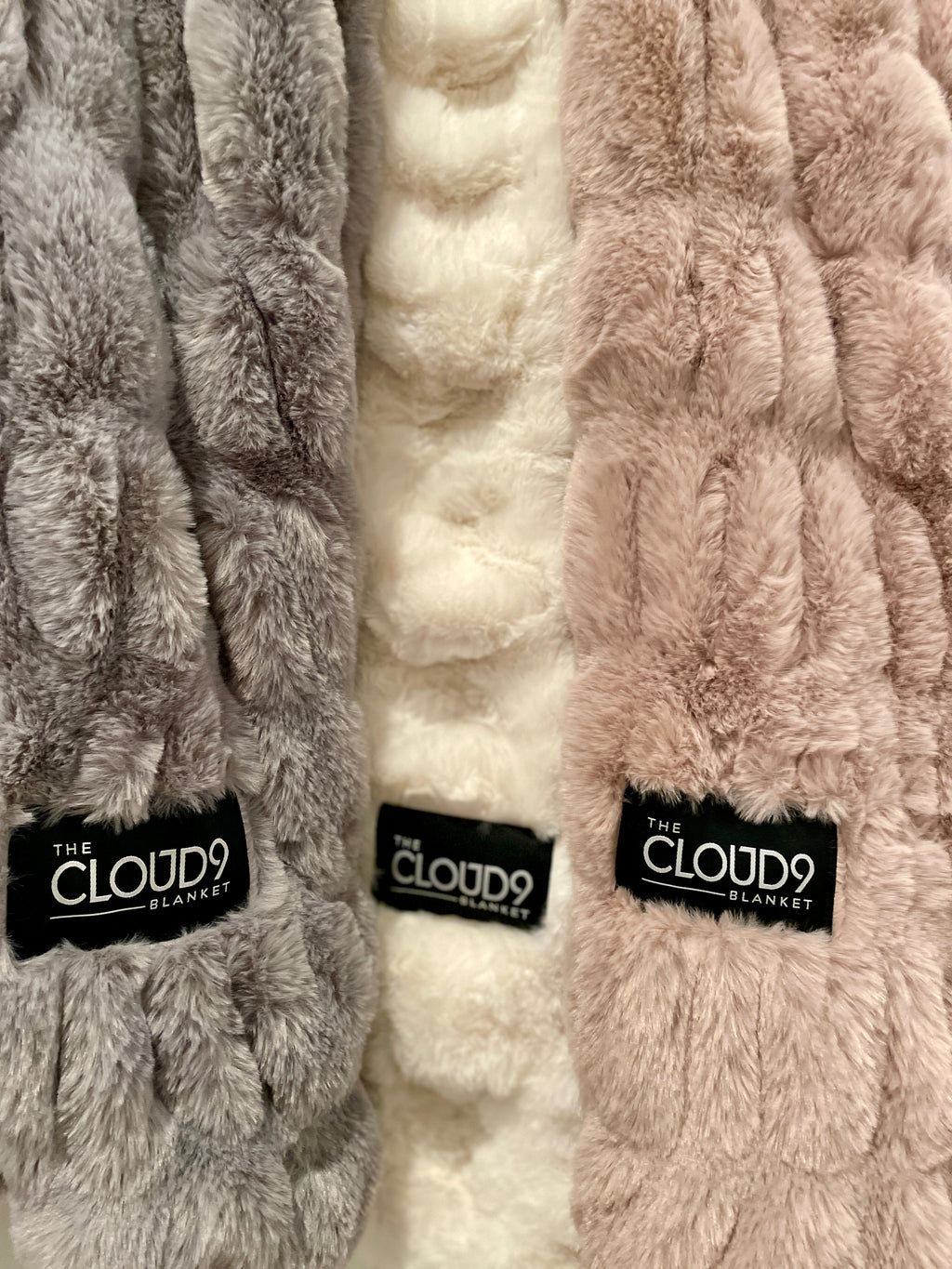 Gray Faux Fur Blanket - Large: 60"x72"